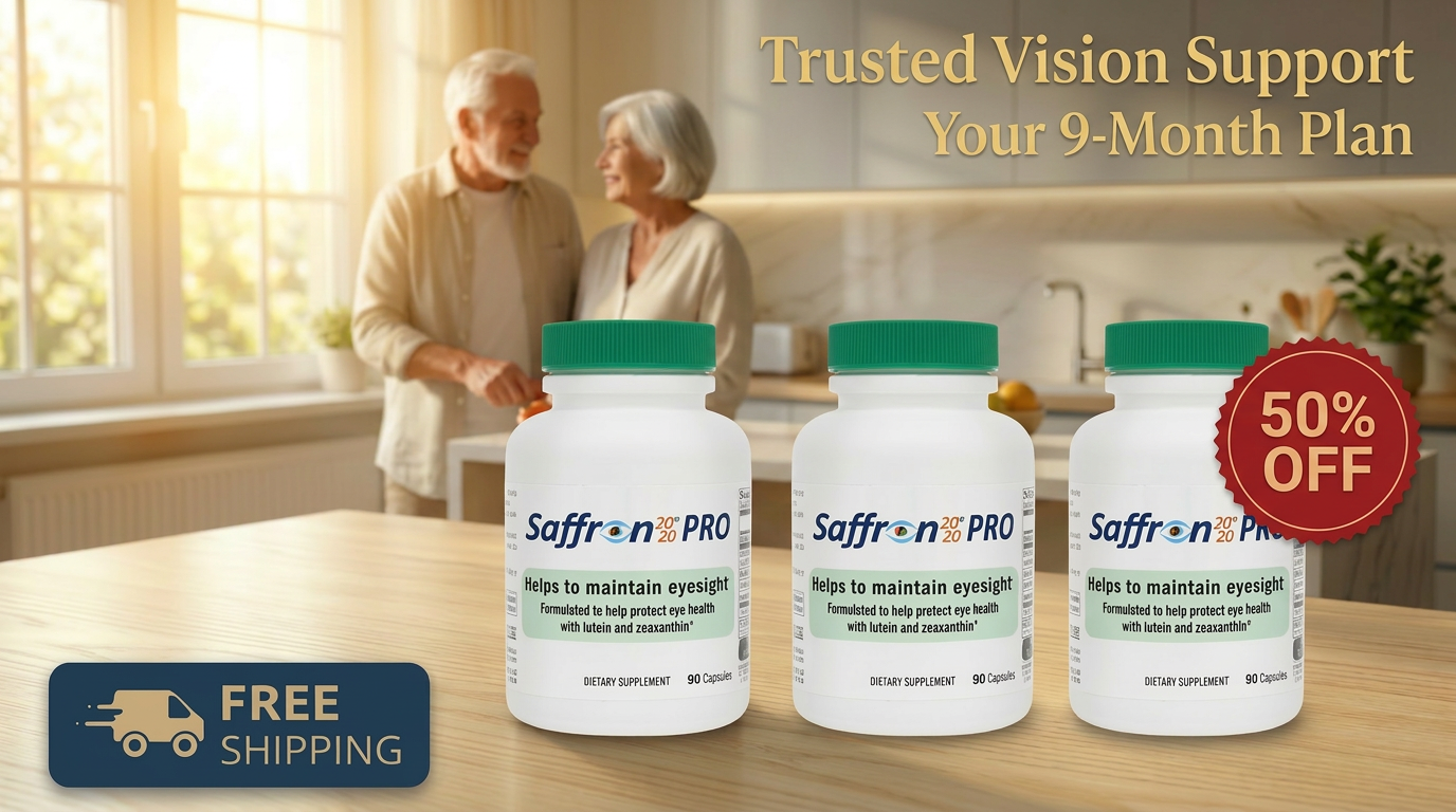 Persavita Saffron 2020-PRO (3-Bottle Pack) Eye Health Supplement – Simple Formula with Saffron – Buy 2 Get 3rd at 50% OFF – 9 Months Supply