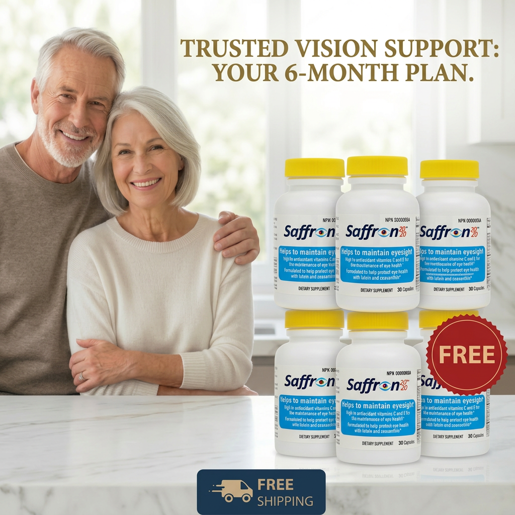 Persavita Saffron 2020 (6-Bottle Pack) Saffron, Resveratrol & Lutein Eye Supplement Buy 5 Get 1 FREE – 6 Months Supply